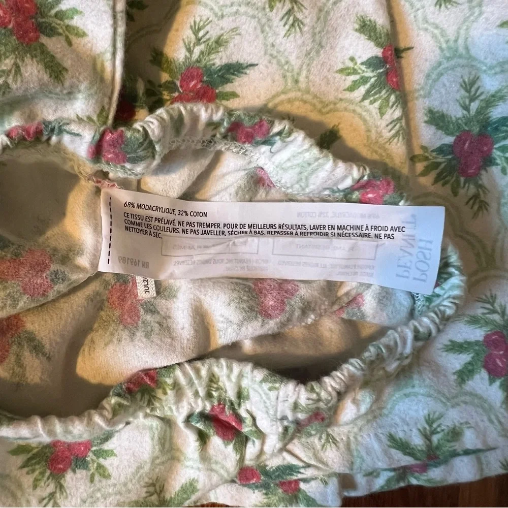 Posh Peanut Gladys Flannelette Ruffled Pajama Set 🎄🌺 Size 12-18M